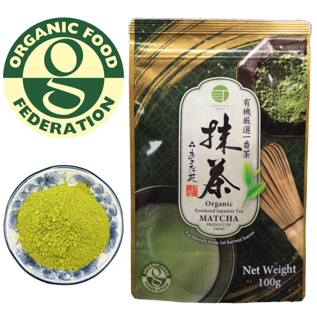 Osada Organic Matcha Green Tea Powder, 100g (Best Before Date: June 13, 2025)