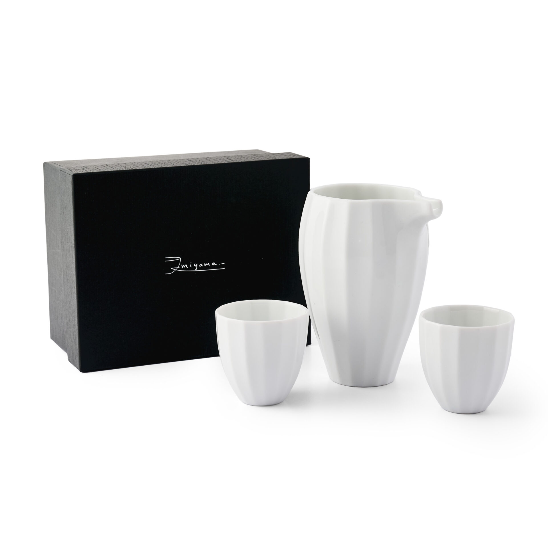 Aito Hibiki Sake Set - White Porcelain w/ Box