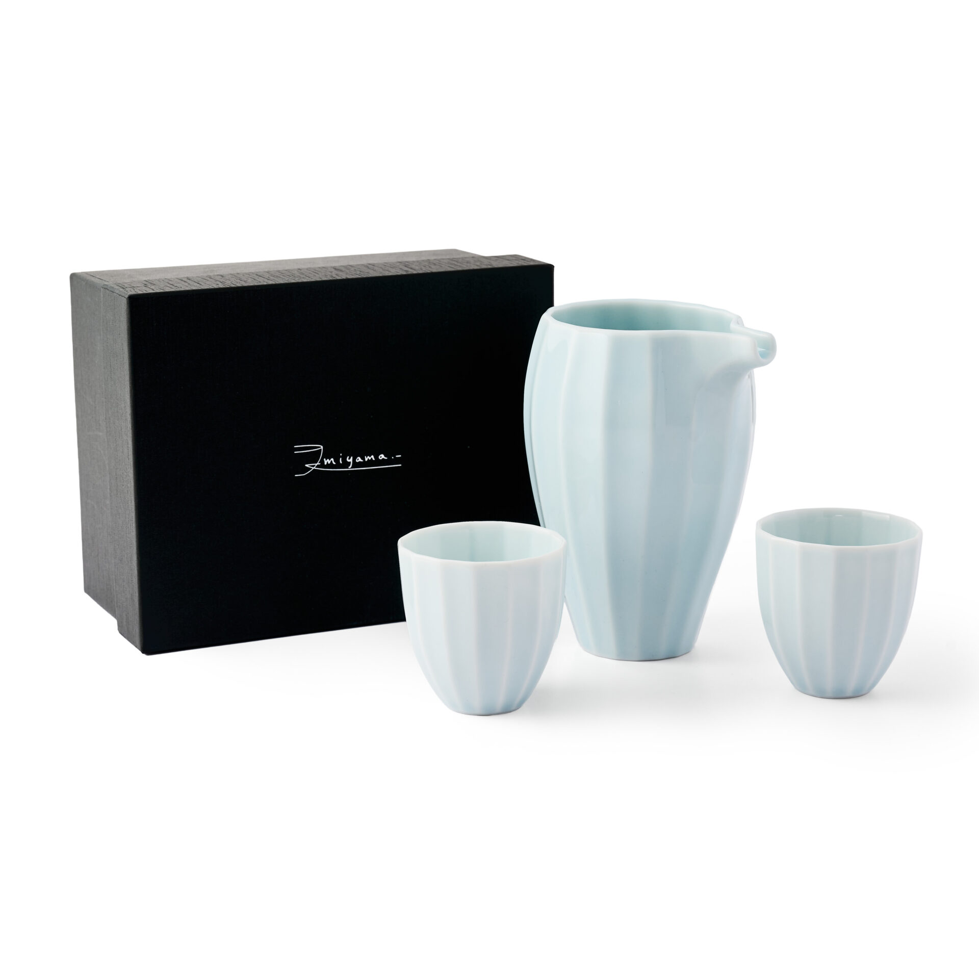 Aito Hibiki Sake Set - Blue Porcelain w/ Box