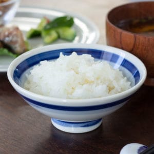 Soujuen Double Line Rice Bowl w// Rice