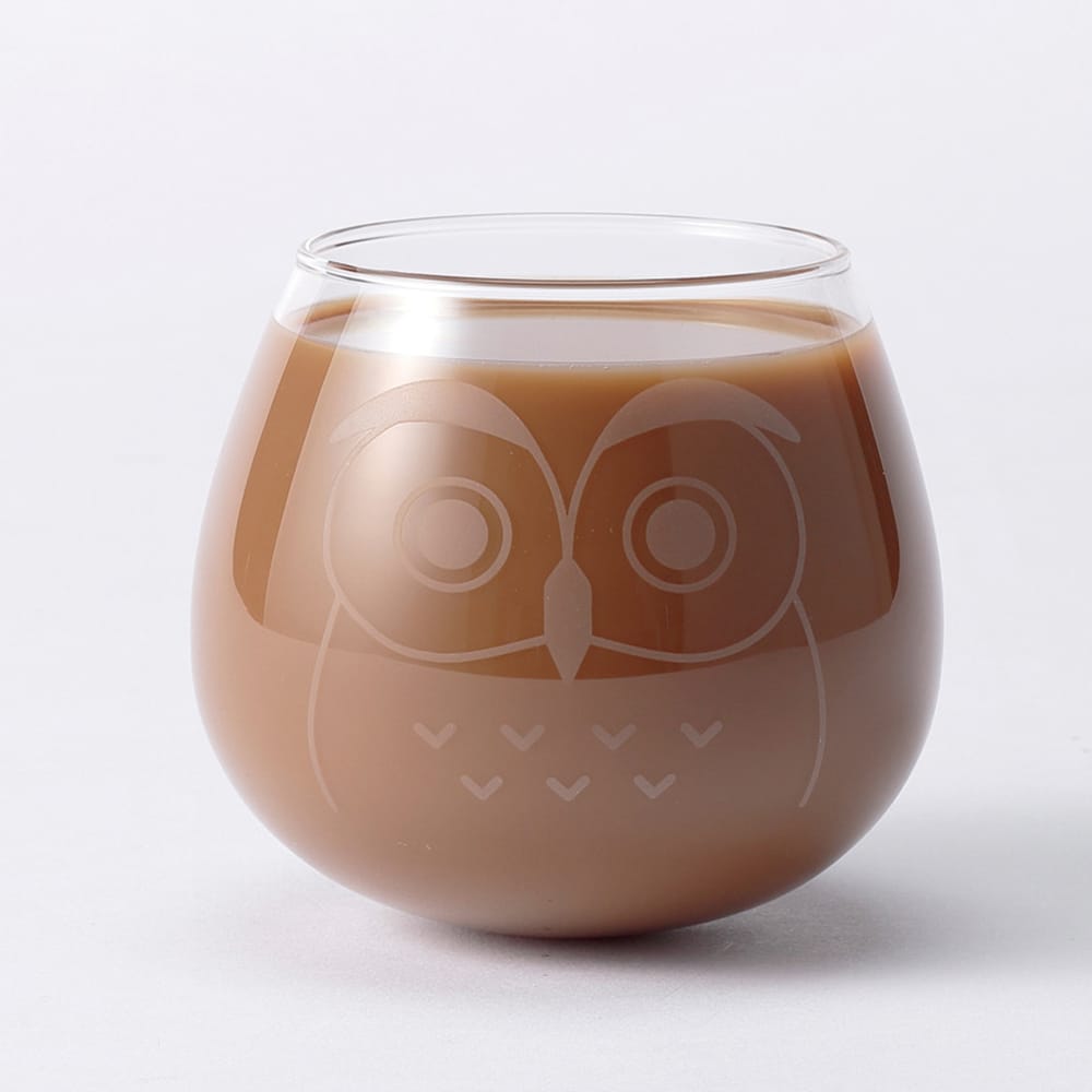 Japanese Daruma Glasses w/ Milk