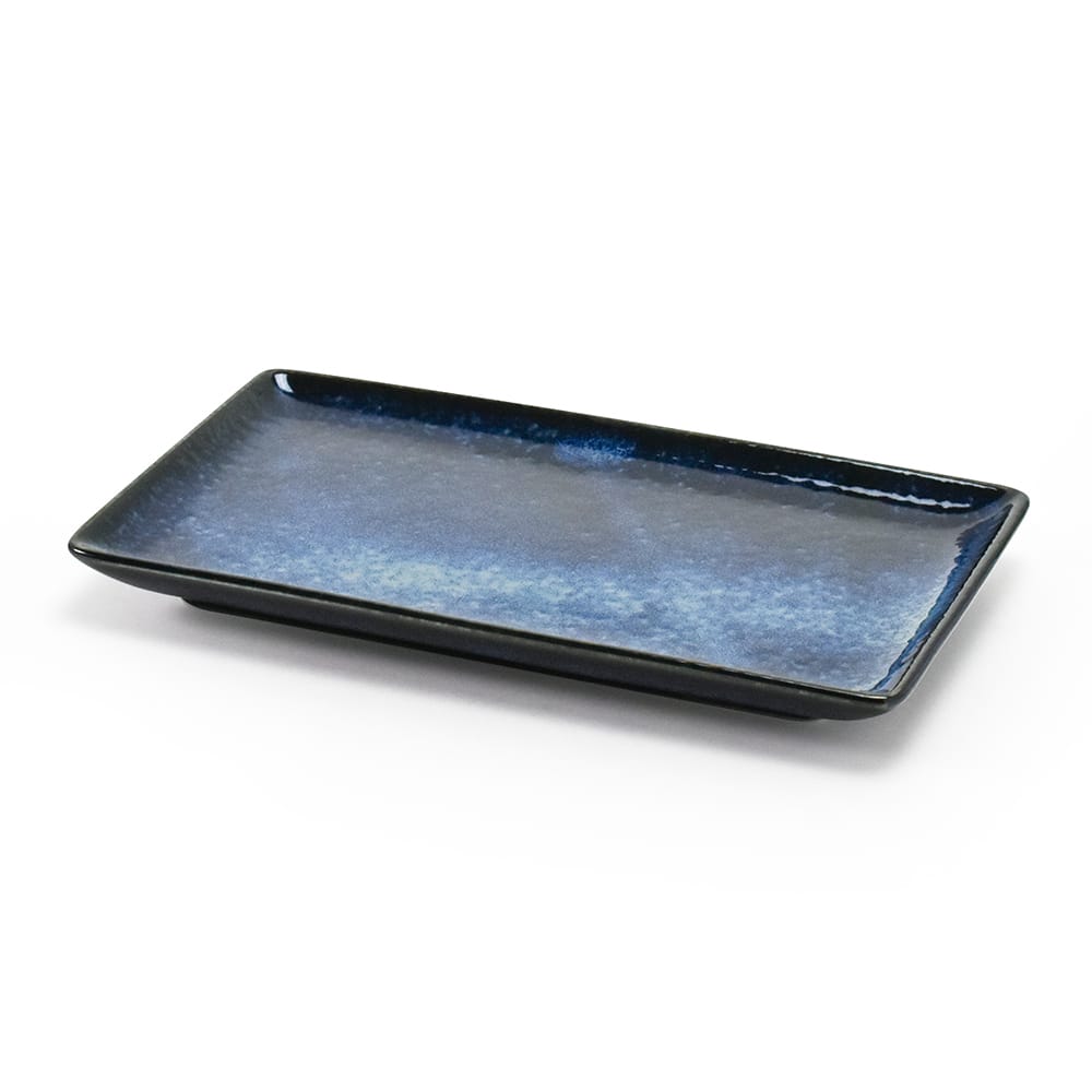 Aito Japanese Natural Colour Rectangular Tray - Navy