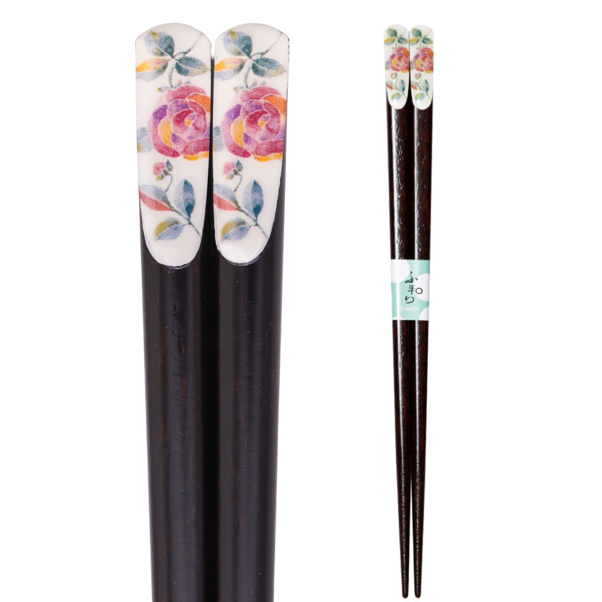 Ceramic Ai Flower Series Chopsticks, 21 cm - Rose