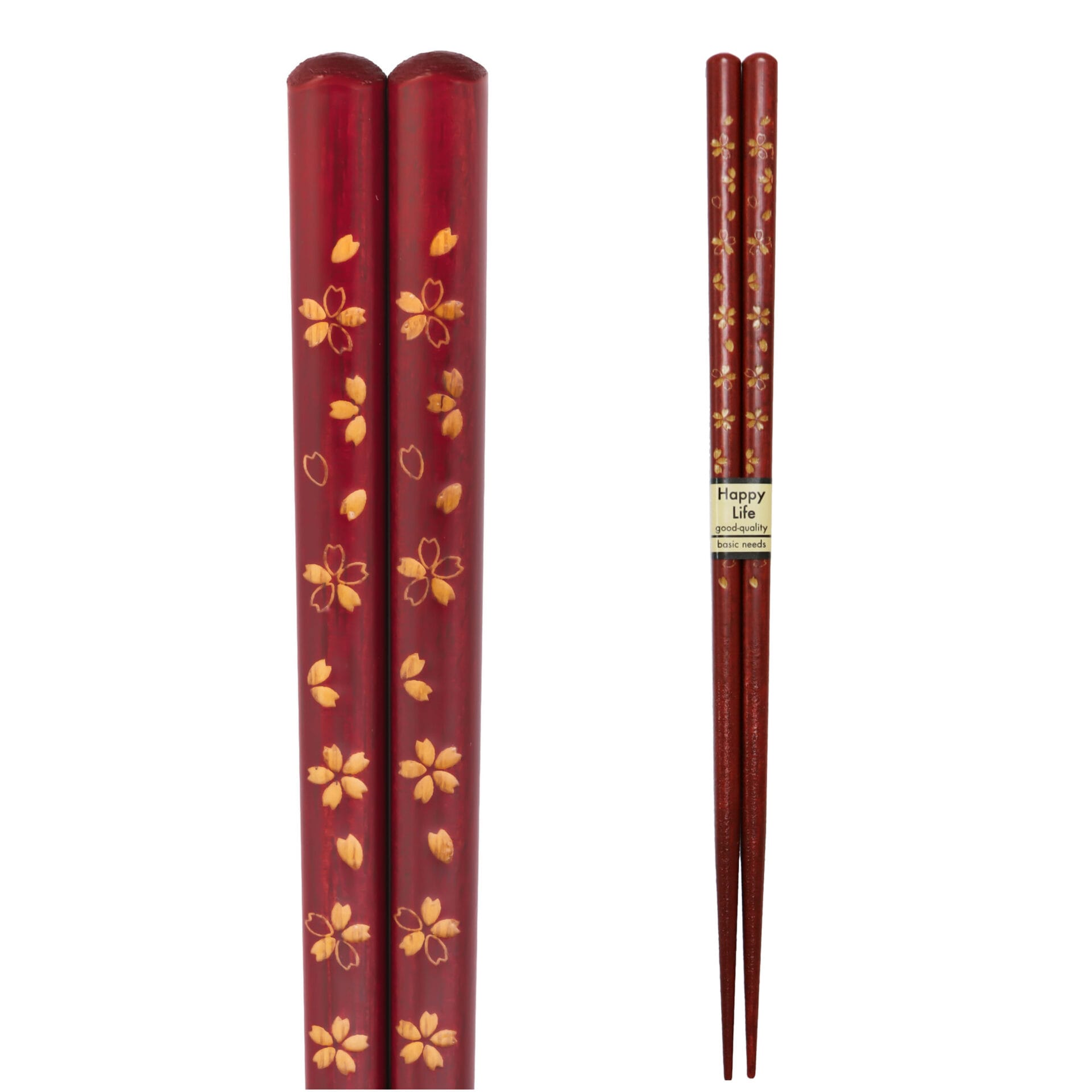 Japanese Sakura Red Chopsticks 23 cm
