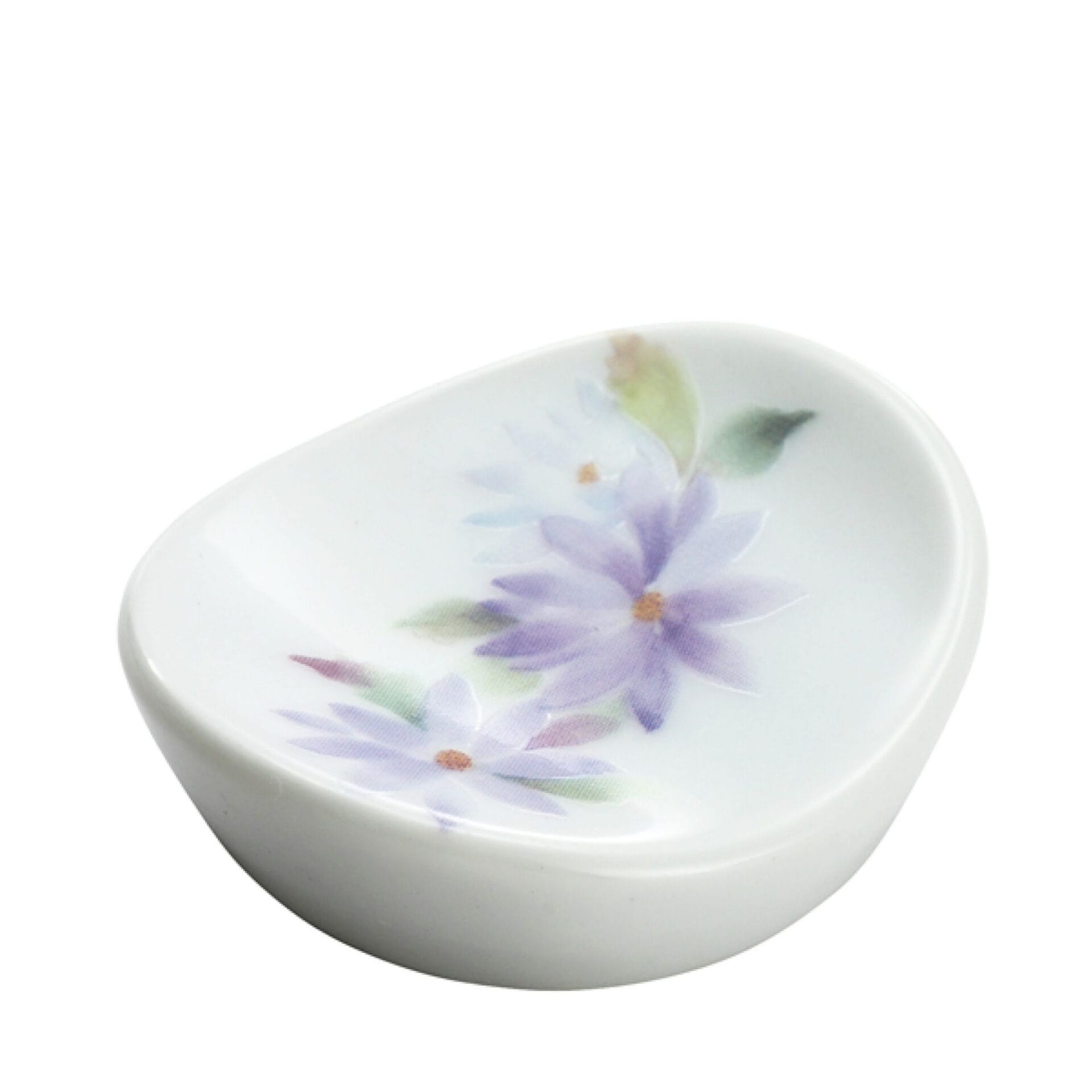 Ceramic Ai Flower Series Chopsticks Rest - Ezo Chrysanthemum