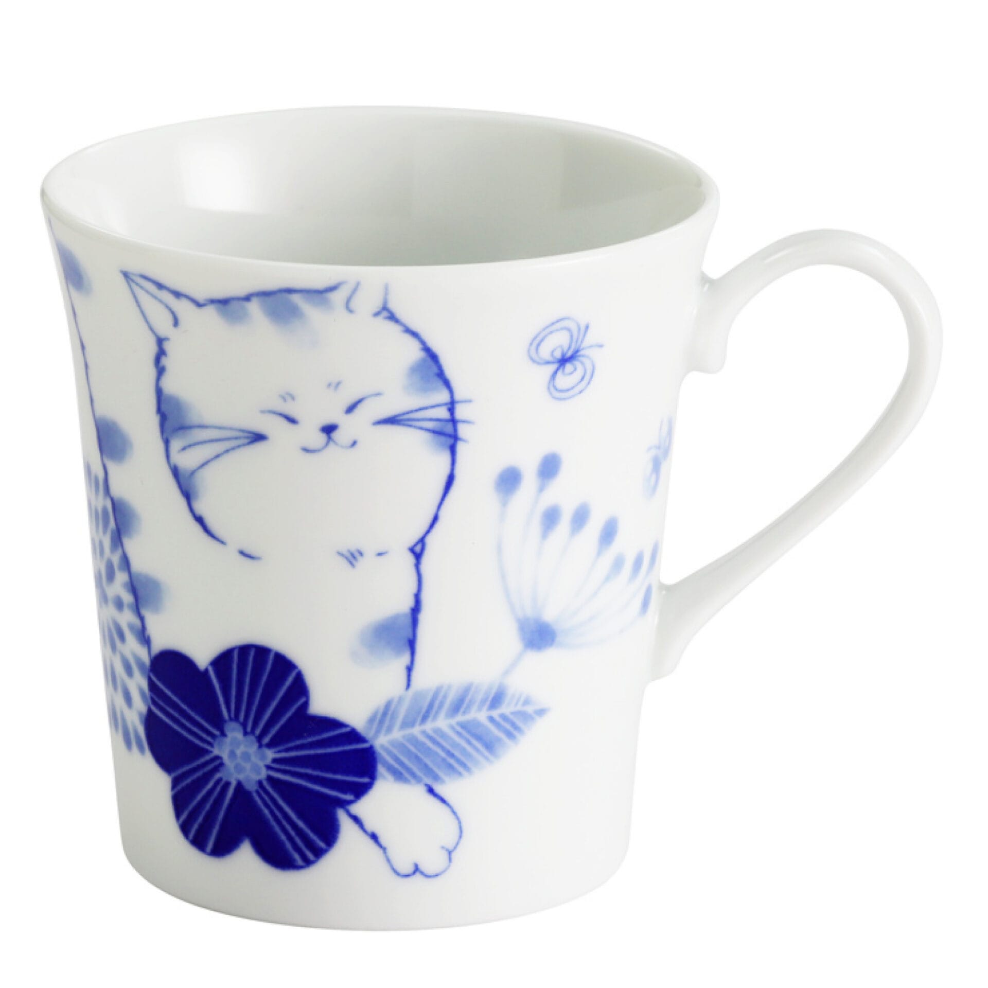 Ceramic Ai Nohohon Cat Mug, 340ml - Mugi