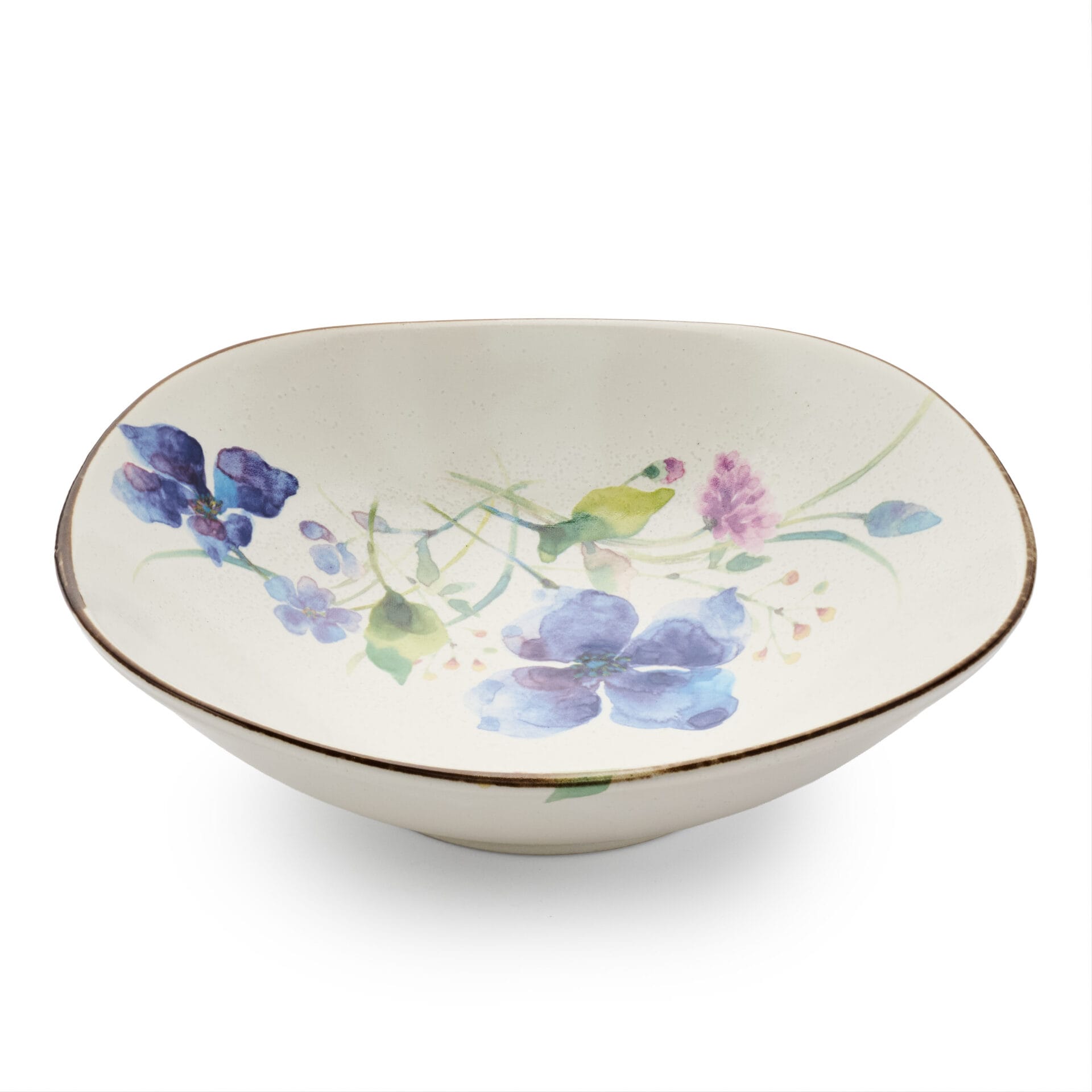 Ceramic Ai Watercolour Florals Multipurpose Plate - Style A
