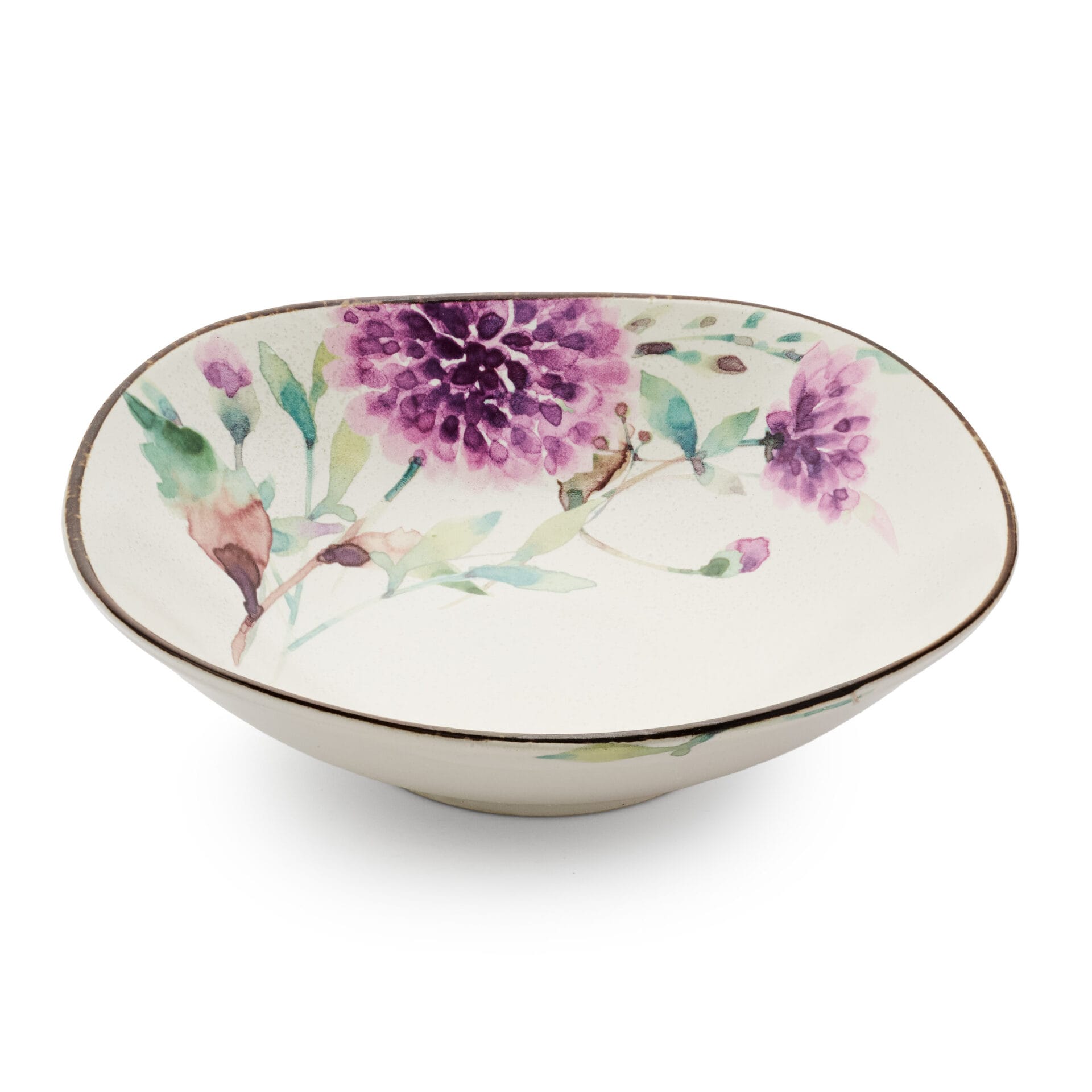 Ceramic Ai Watercolour Florals Multipurpose Plate - Style B