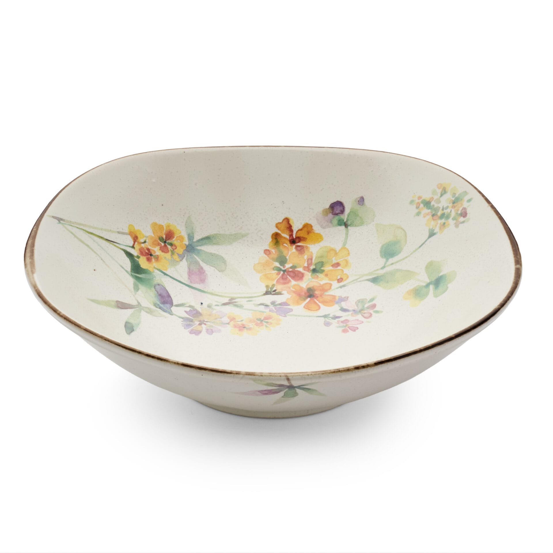 Ceramic Ai Watercolour Florals Multipurpose Plate - Style C