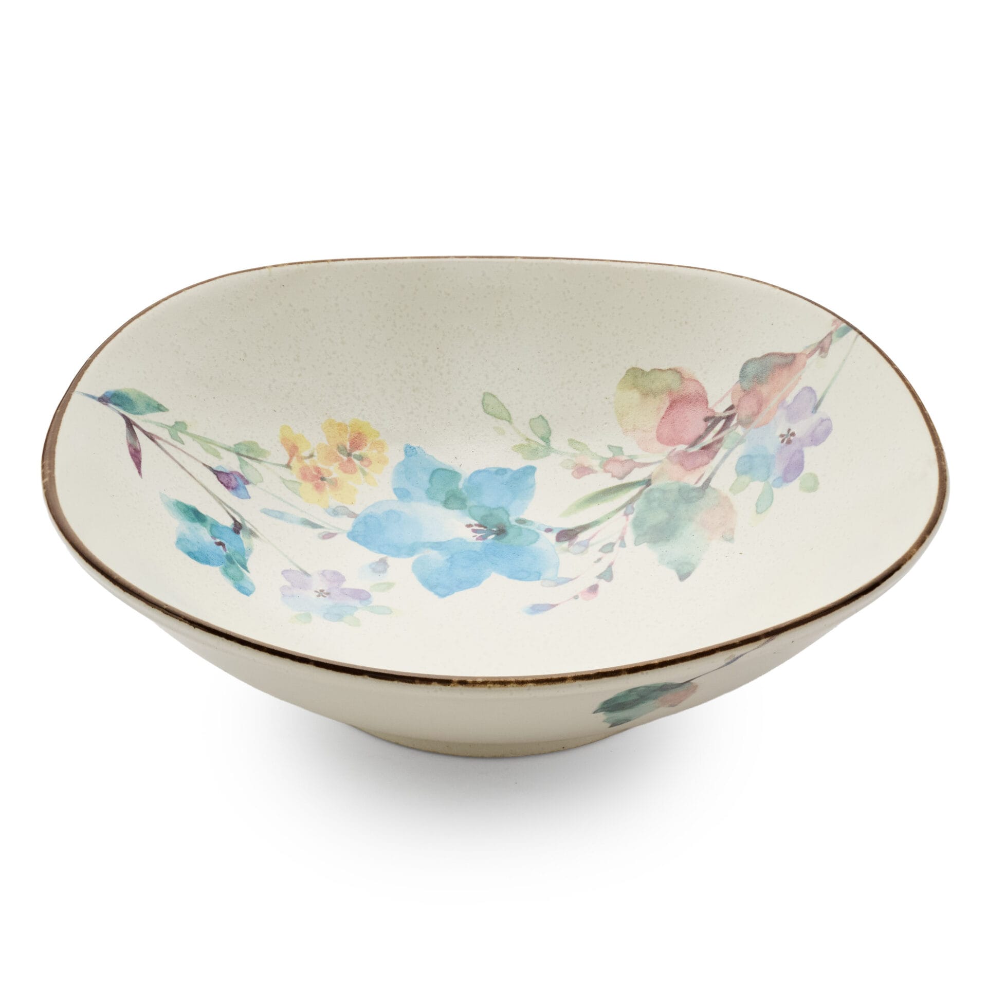 Ceramic Ai Watercolour Florals Multipurpose Plate - Style D
