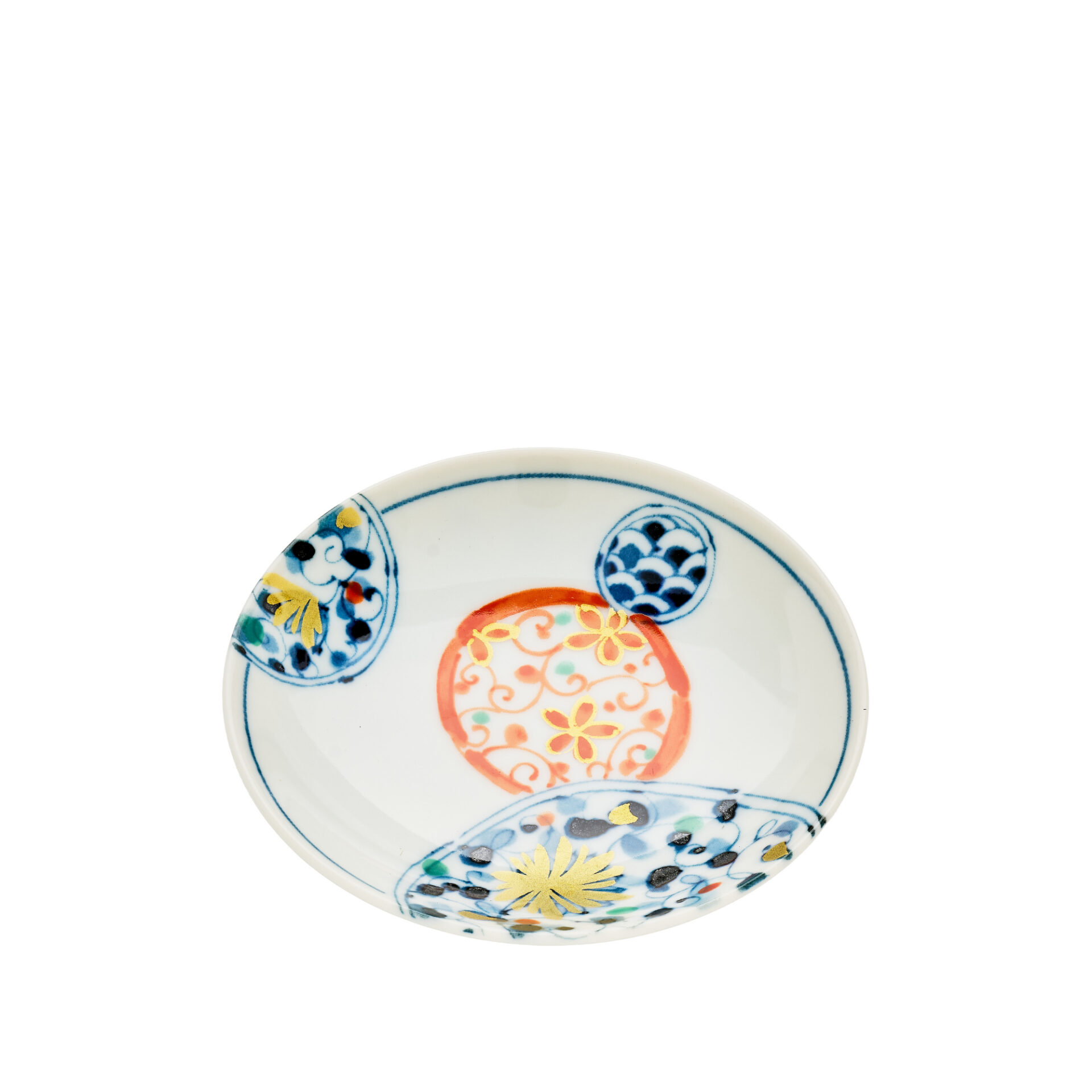 Ceramic Ai Ancient Romance Saucers 9.5 x 2 cm - Hana Imari