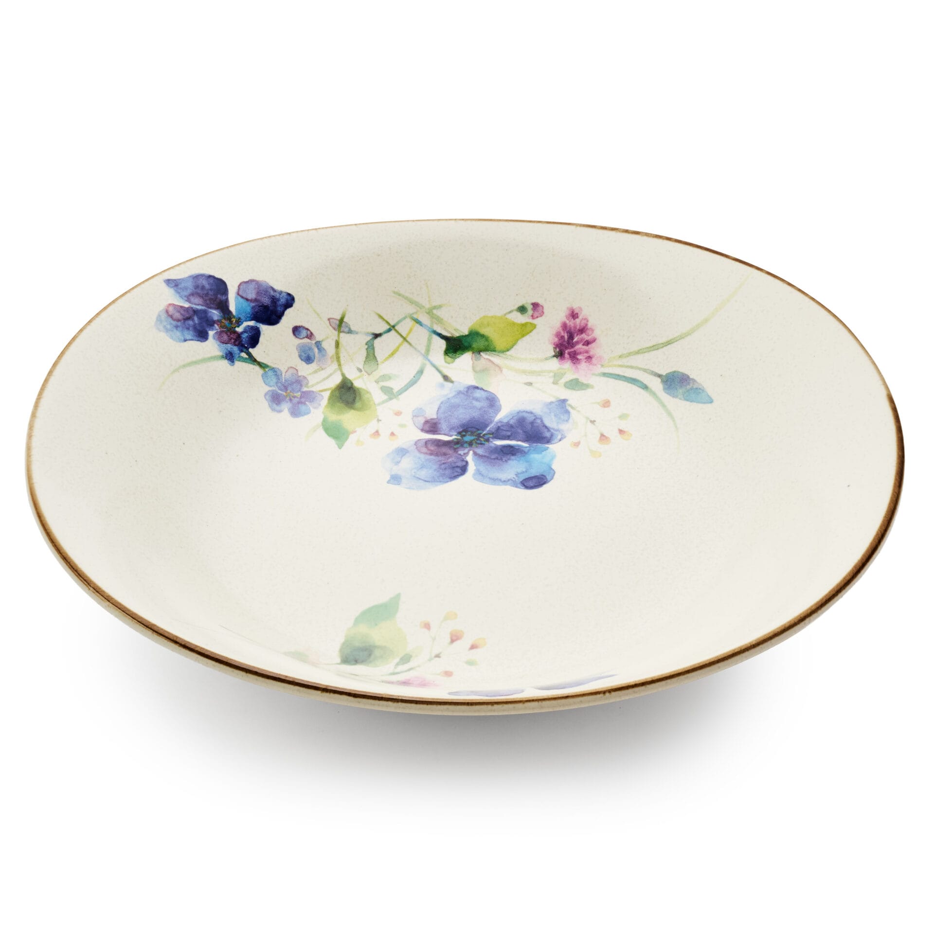 Ceramic Ai Watercolour Florals Multipurpose Plate - Style C