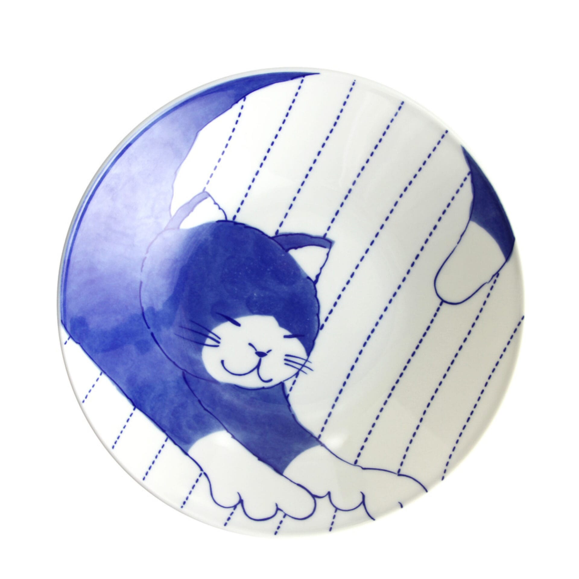 Ceramic Ai Black Cat Plate 22.5 x 5 cm