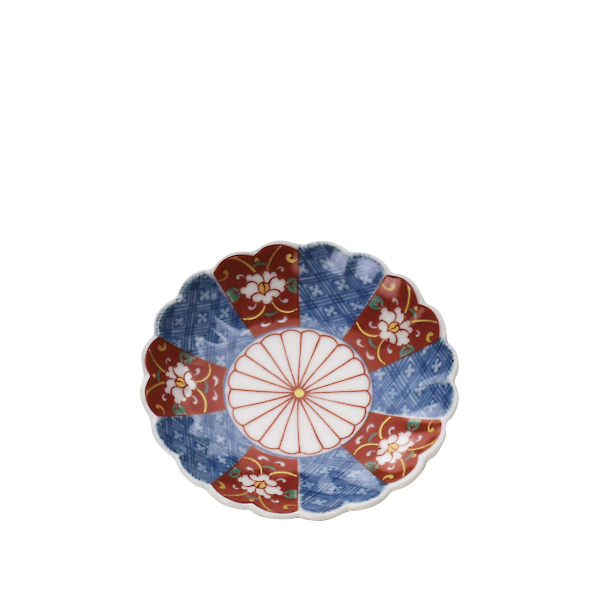 Japanese Chrysanthemum Pattern Saucer, 10 cm