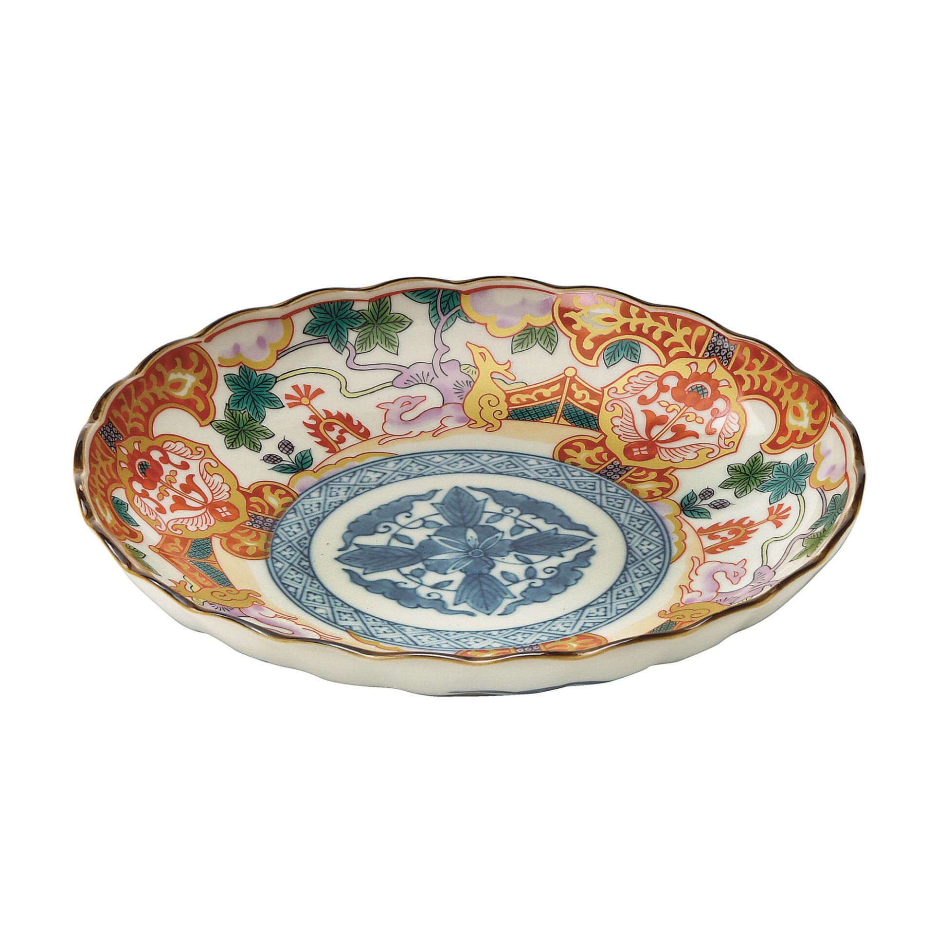 Japanese Auspicious Deer Plate 23 cm