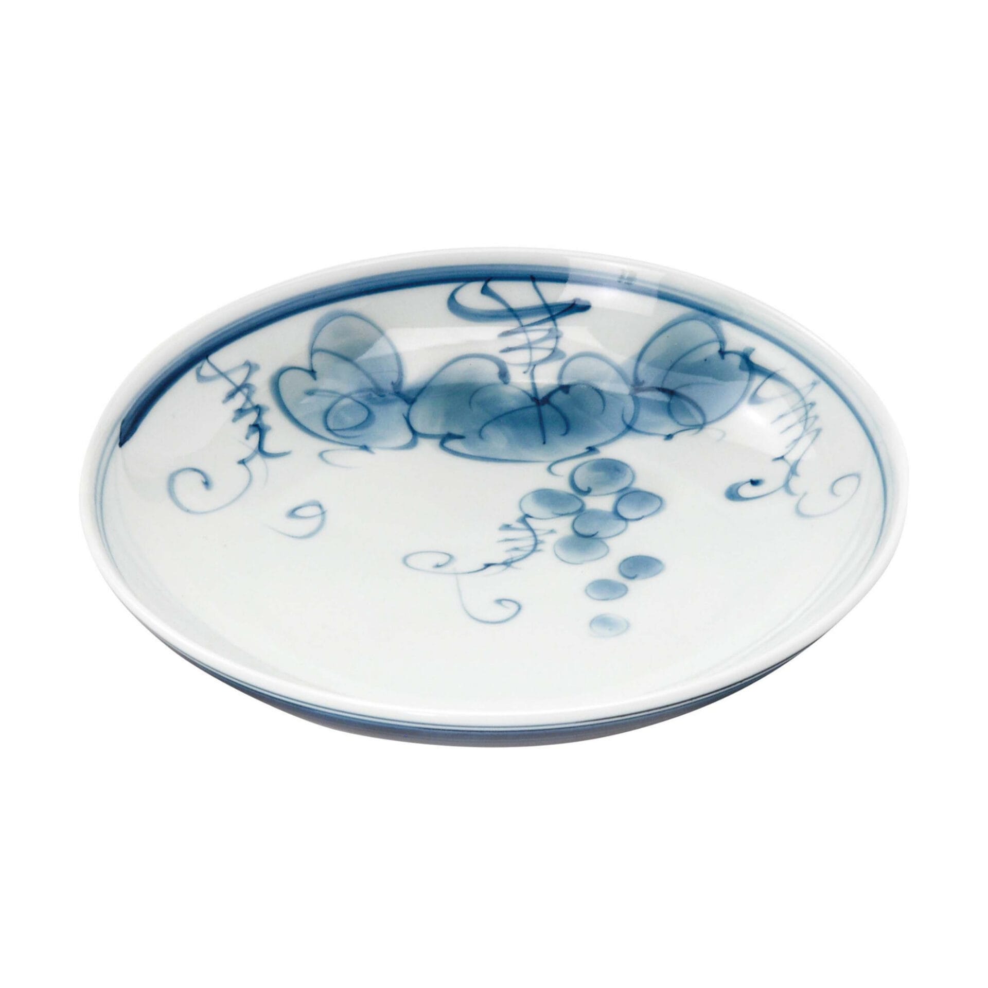 Japanese Grape Design Plate, 19.2 cm