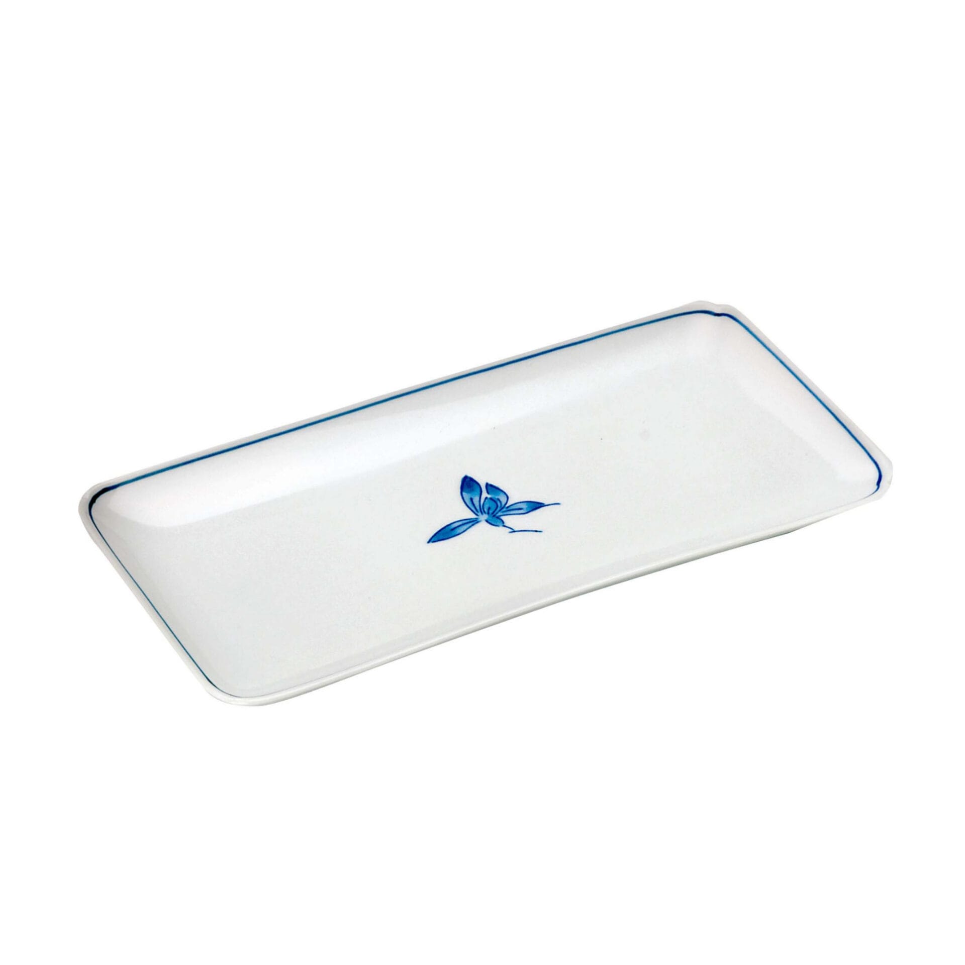 Japanese Sometsukerane Rectangular Plate 23 cm