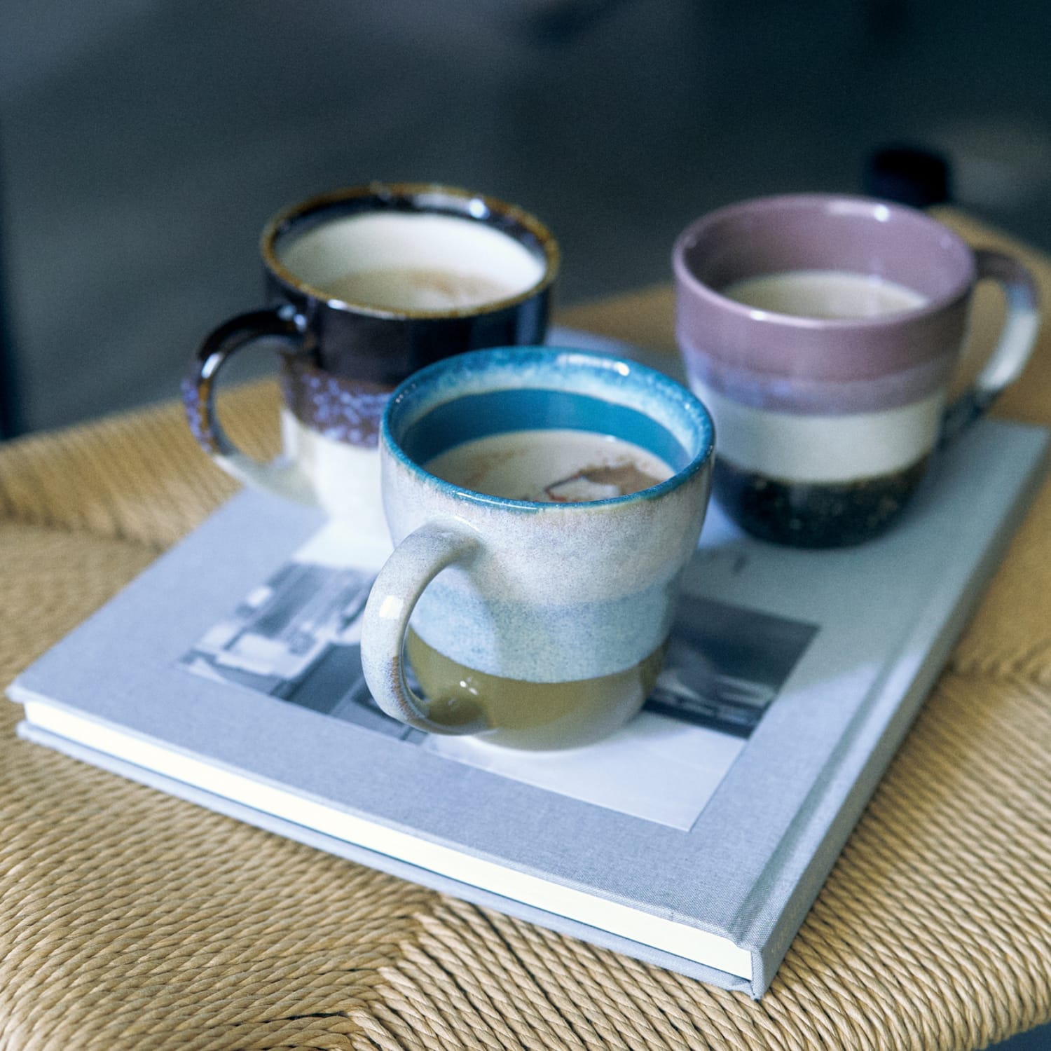 Aito Glaze Works Mugs - Green, Purple, Black