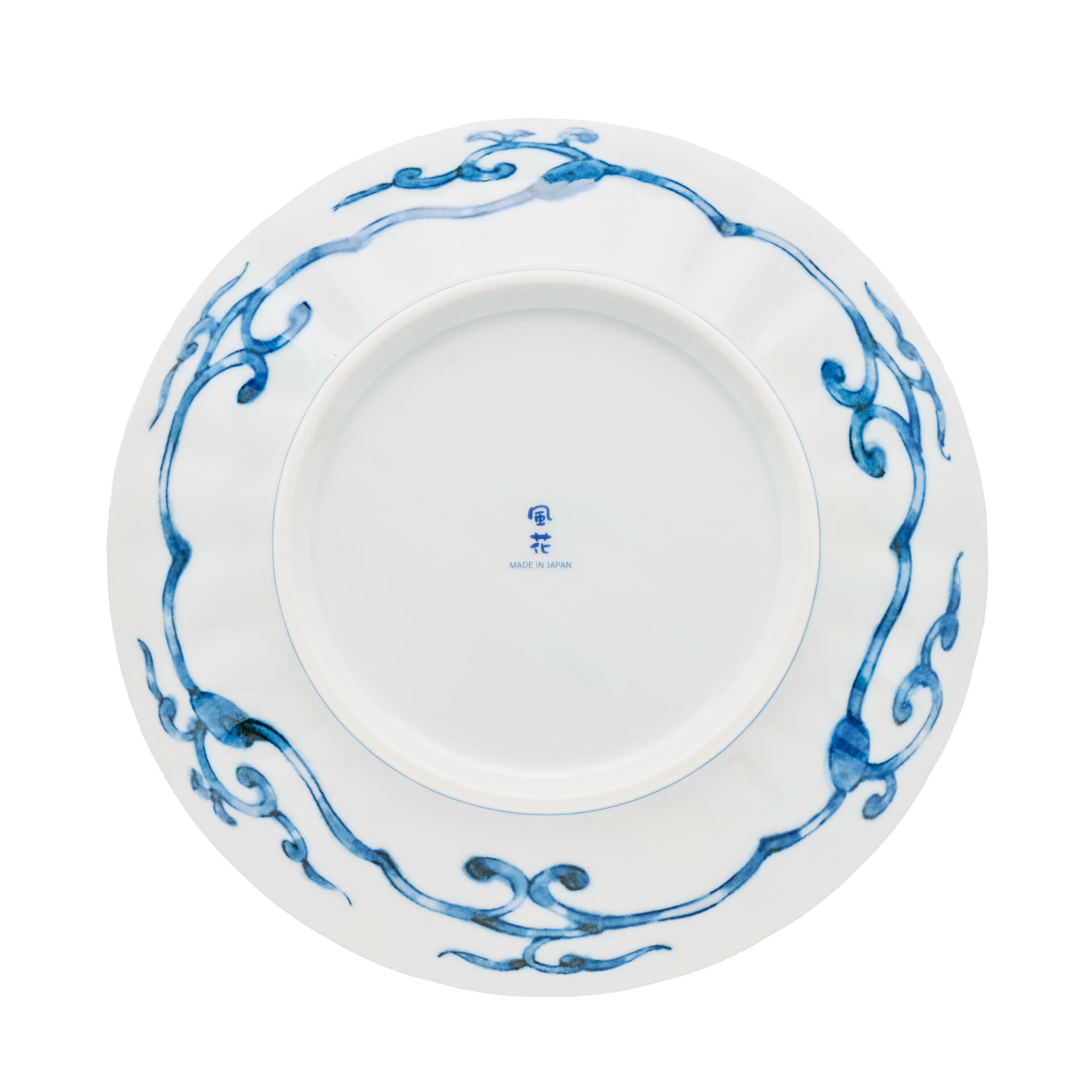 Japanese Auspicious Deer Plate 23 cm (Bottom View)